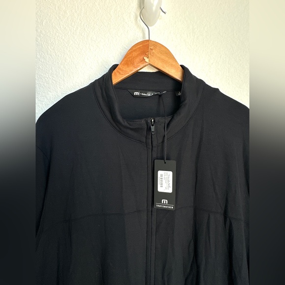 Travis Mathew Newport Full Zip Fleece Sweatshirt Jacket Black Large NWT - Picture 8 of 16